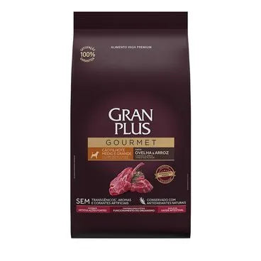 APL 020 - Ração GranPlus Gourmet Cães Filhotes Médio e Grande Ovelha e Arroz 15 kg